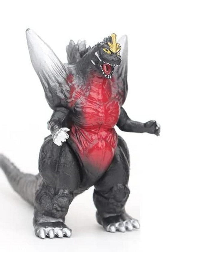De-Lite™ Action Figures Soft Touch Vinyl Plastic Collectible Model Toys… (Small Mini Space Godzilla, Black, Size - 7cm) - Image 1