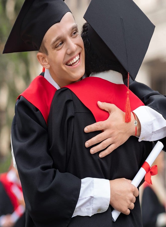 Sureio 12 Pcs Back to School Gift Bulk for Her Him 2025 Adjustable Compass Bracelets for Women Men Braided String Bracelets Gift to Student from Teacher(Red) - Image 4