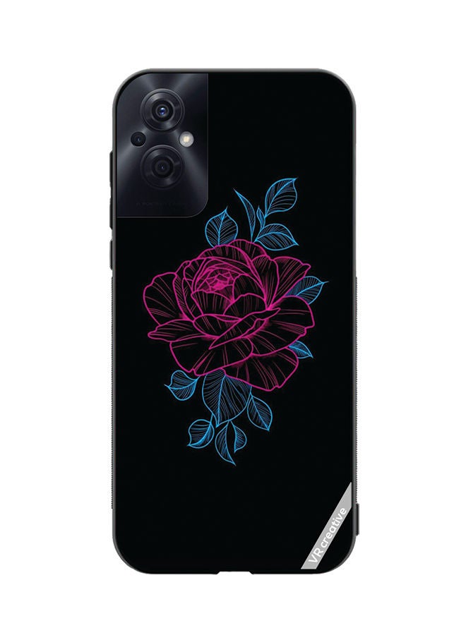 VR CREATIVE Protective Case Cover For Oppo Reno8 Z Rose Design Multicolour - Image 1