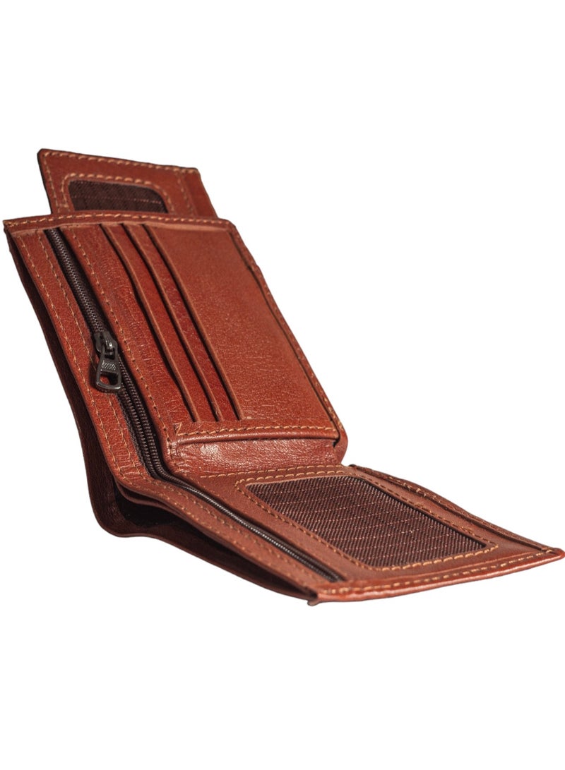 Men's (sa 141) genuine Leather Bifold Sliding 2-in-1 with Removable Card Case Wallet. - Image 3
