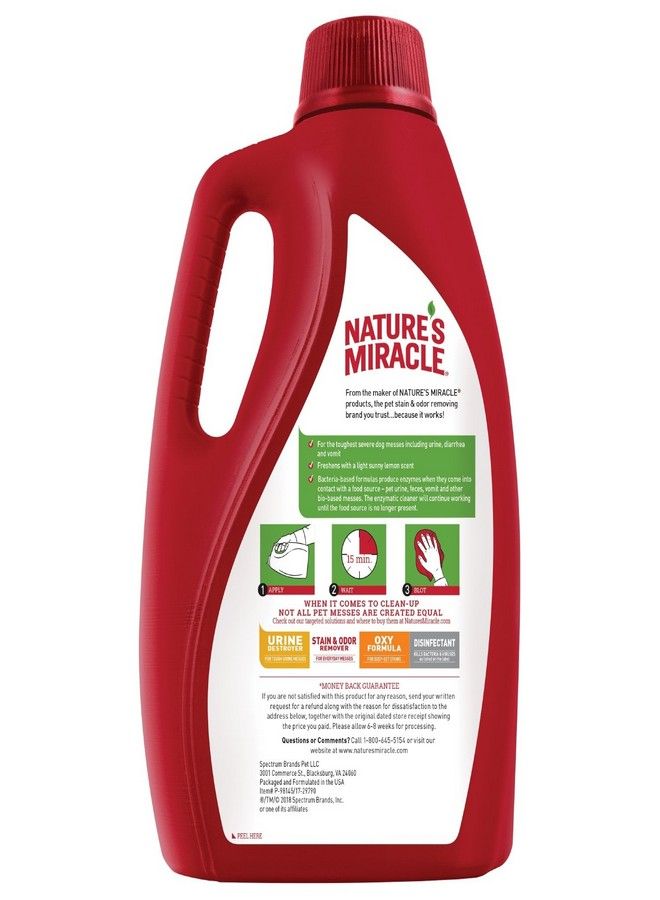 Nature's Miracle P-98145 Advanced Dog Stain and Odor Remover,Red,128 oz - Image 3