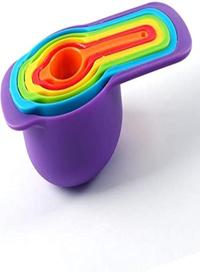 Spaceshoop Set of 6 measuring spoons cups for kitchen baking
