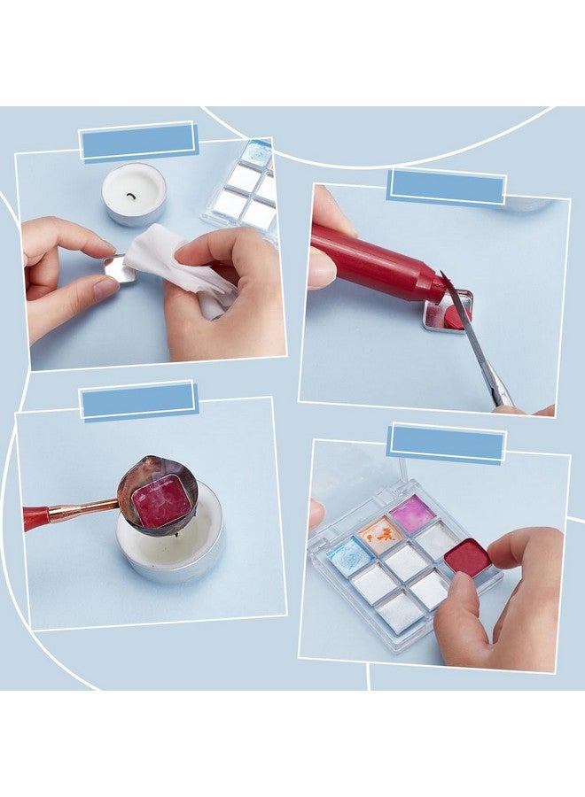 بي إتش باندا هول PH PandaHall 80 قطعة من قوالب معدنية فارغة، 4 أحجام من قوالب ظلال العيون الفارغة المصنوعة من الألومنيوم، قوالب لوحة مستطيلة، لوحة أحمر الخدود وأحمر الشفاه DIY لمستحضرات التجميل 0.7 ~ 1 × 0.3 ~ 0.7 بوصة - Image 4