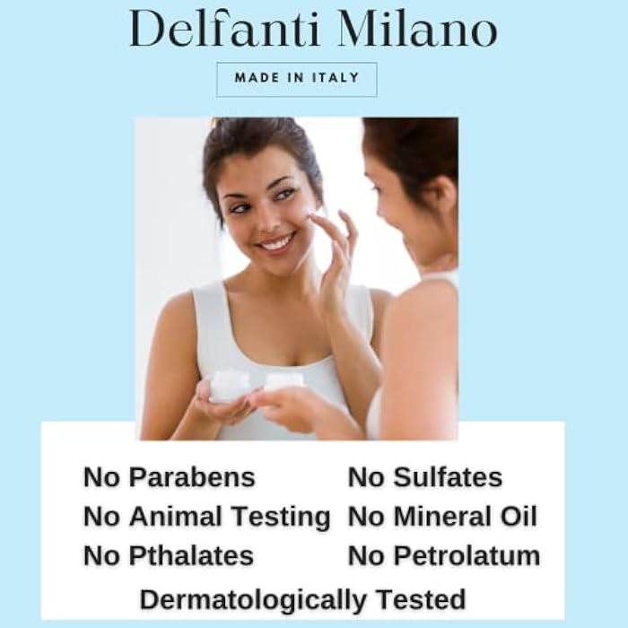 delfanti milano ديلفانتي ميلانو • كريم الليل المقاوم للشيخوخة بحمض الهيالورونيك • مرطب للوجه والرقبة • صنع في إيطاليا - Image 5