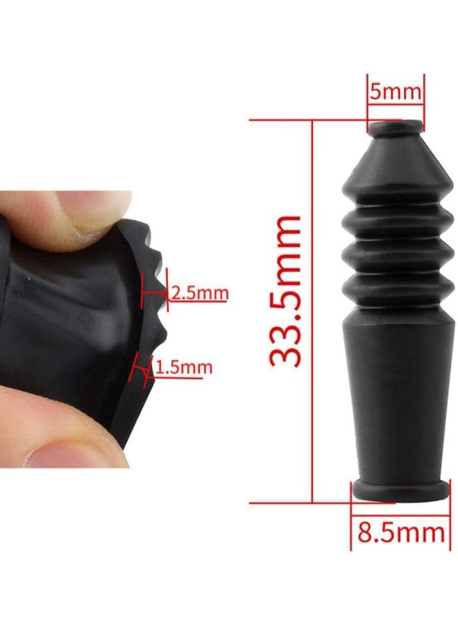 20 Pieces V-Brake Cable Brake Boot Rubber Black Mountain Bike V Brake Boot Bicycle Accessories  - Image 5