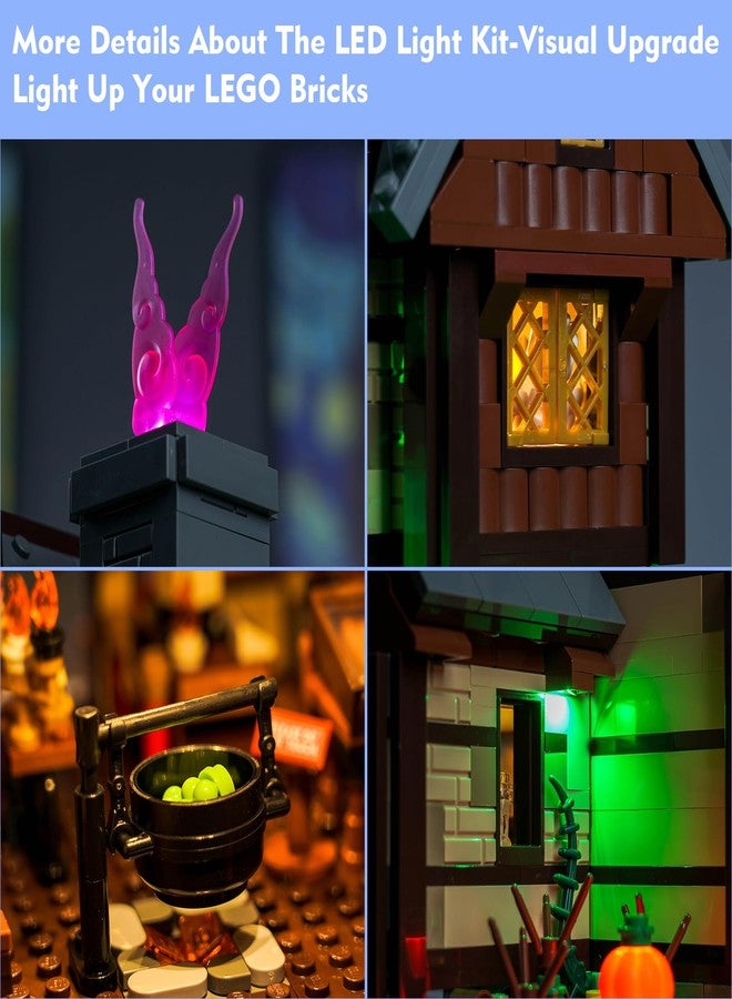 LocoLee Light Kit Compatible with Lego Hocus Pocus: The Sanderson Sisters' Cottage House Decor 21341, Remote Control Lighting Set Accessories Compatible with Lego Ideas 21341 (Lights Only, No Models) - Image 5
