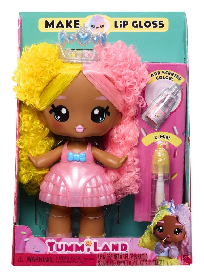Yummiland Large Doll- Nia Candy Fluff with Scented Lip Gloss, Ages 4+ - Image 3