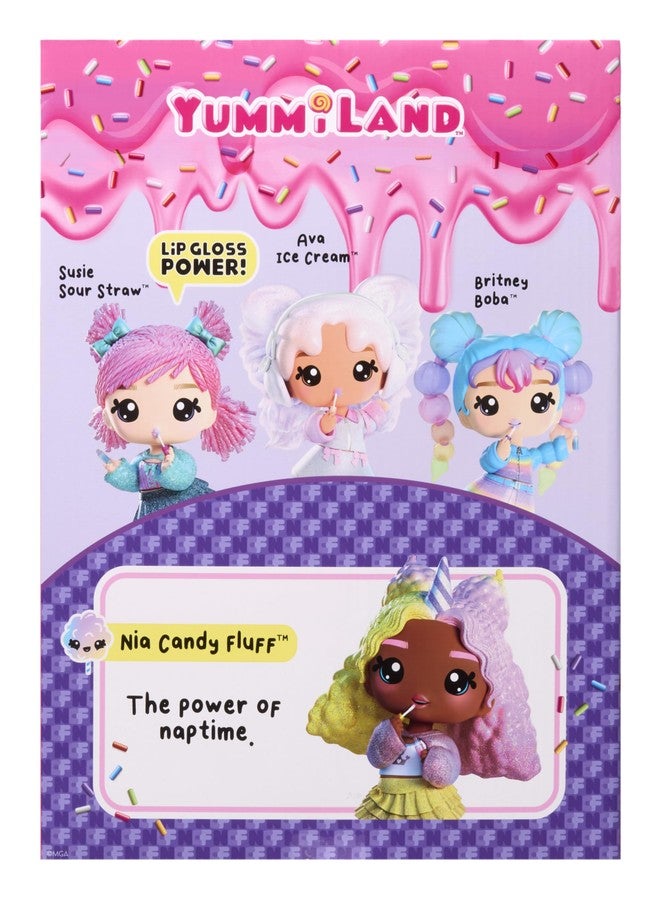 Yummiland Large Doll- Nia Candy Fluff with Scented Lip Gloss, Ages 4+ - Image 4