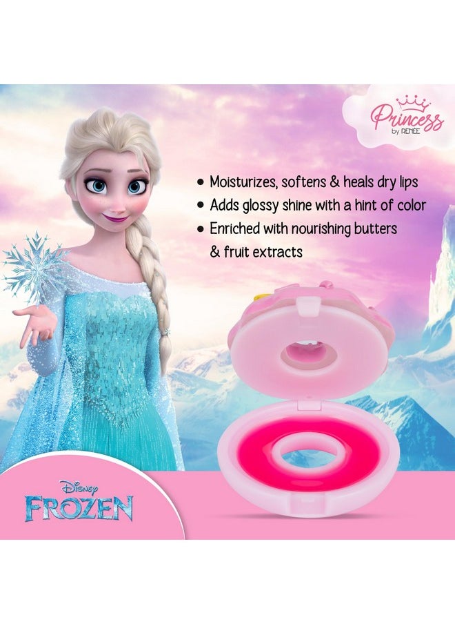 Renee Disney Frozen Princess By Renee Donut Jelly Lip Balm Elsa For Preteen Girls Tinted Pink Moisturizes Softens Heals With No Parabens Crueltyfree Dermatologically Tested Peta Certified 2.8G  - Image 2