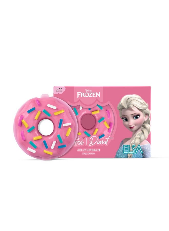 Renee Disney Frozen Princess By Renee Donut Jelly Lip Balm Elsa For Preteen Girls Tinted Pink Moisturizes Softens Heals With No Parabens Crueltyfree Dermatologically Tested Peta Certified 2.8G  - Image 1