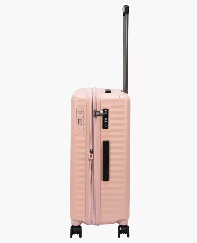 Echolac  Celestra Medium 65 Cm Hardcase 4-Double Wheeled Expandable Check-In Luggage Trolley - Pink  | Best Price UAE