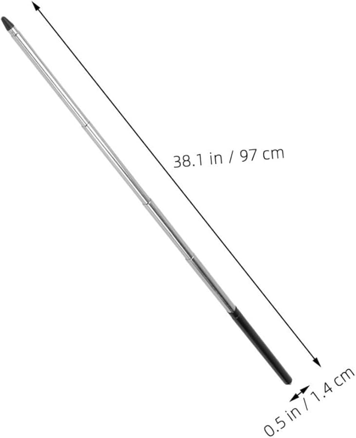 ARTIBETTER 2 Pack Telescopic Hand Pointer Sticks for Tablets Black Fine Polishing for Classroom Teaching - Image 3