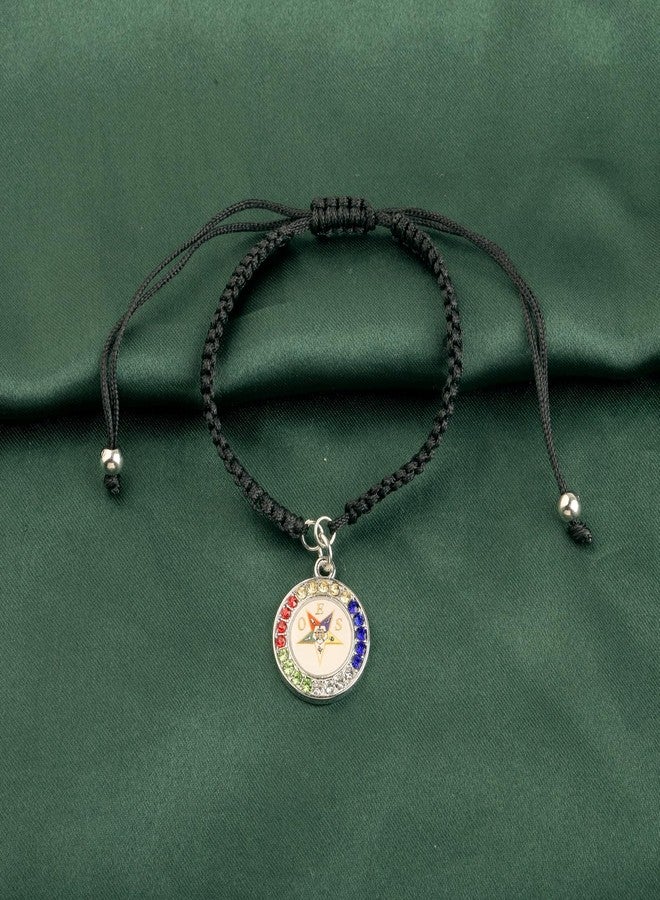 PLITI OES Sorority Gift Sisterhood Gift Sorority Sister Gifts OES Symbol Bracelet For Women (OES rope bg) - Image 5