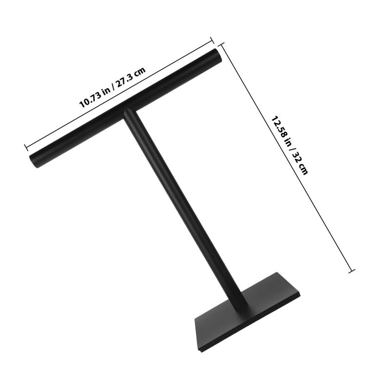 Stainless Steel Standing Towel Rack With Balanced Base For Vanity Countertop And Kitchen - Image 3