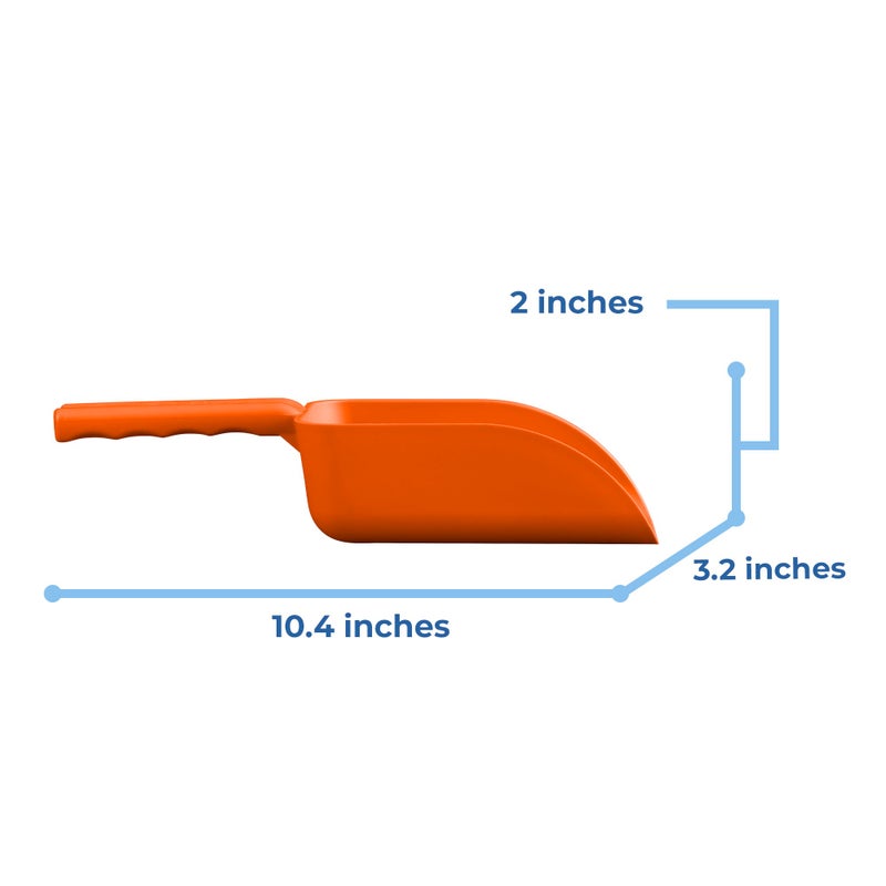 Remco Vikan Remco 63007 Color-Coded Plastic Hand Scoop - BPA-Free Food-Safe Kitchen Utensils, Restaurant and Food Service Supplies, 16 oz, Orange - Image 2