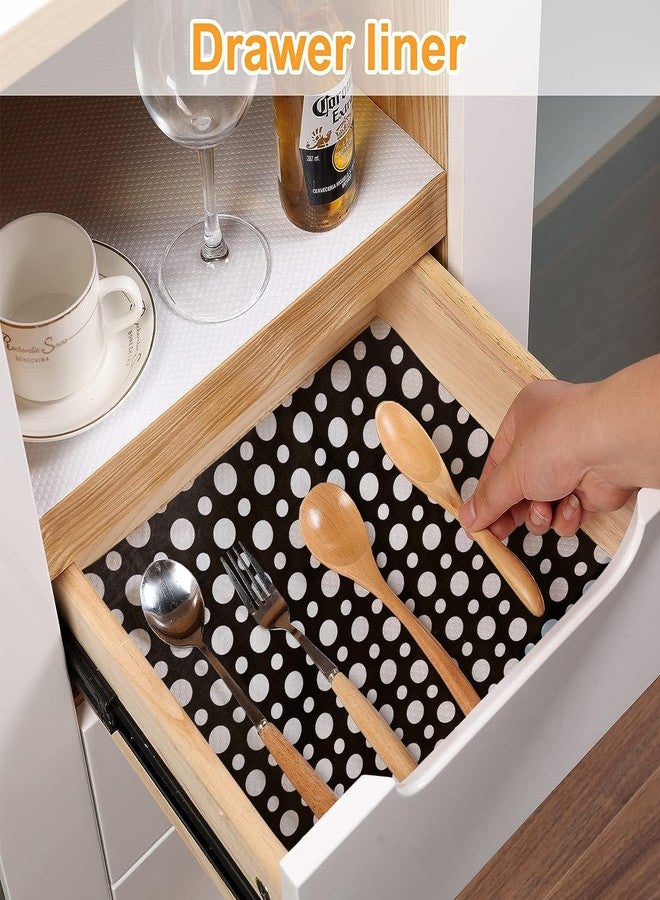 Vocal Store Anti-Slip Kitchen Cabinet Drawer Shelf Mat Liner Sheets Textured Multipurpose 10 Meter Roll, Black - CDOJ4-P19-10M - Image 3