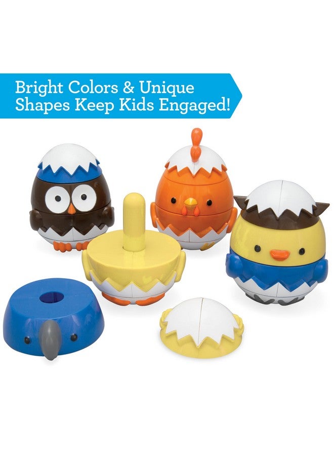 Svan Egg Stacking & Sorting Animals, Mix & Match Adorable Hatching Friends- 4 Different Animals- Creative, Educational & Imaginative Hands On Building Toys- for Baby Toddler Kids Gift- Chick Owl Duck Bird - Image 3