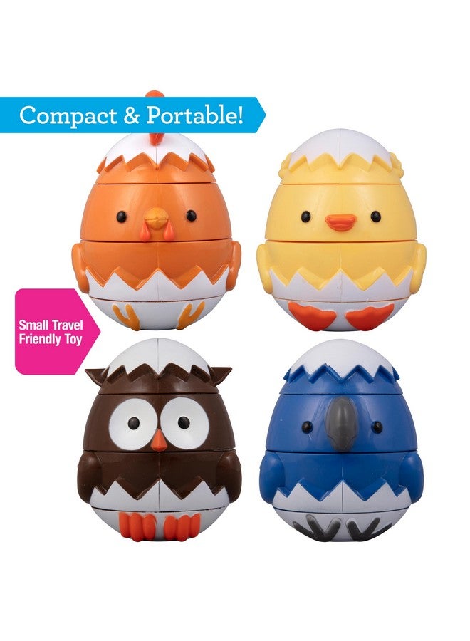 Svan Egg Stacking & Sorting Animals, Mix & Match Adorable Hatching Friends- 4 Different Animals- Creative, Educational & Imaginative Hands On Building Toys- for Baby Toddler Kids Gift- Chick Owl Duck Bird - Image 5