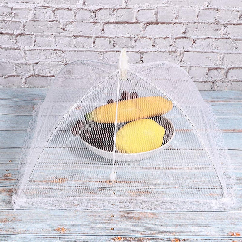 Foldable Mesh Food Cover 12.6x12.6 Inches Set of 2 Dome Shape for Picnic BBQ Party - Image 5