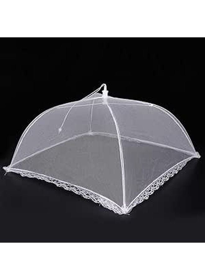 Foldable Mesh Food Cover 12.6x12.6 Inches Set of 2 Dome Shape for Picnic BBQ Party - Image 1