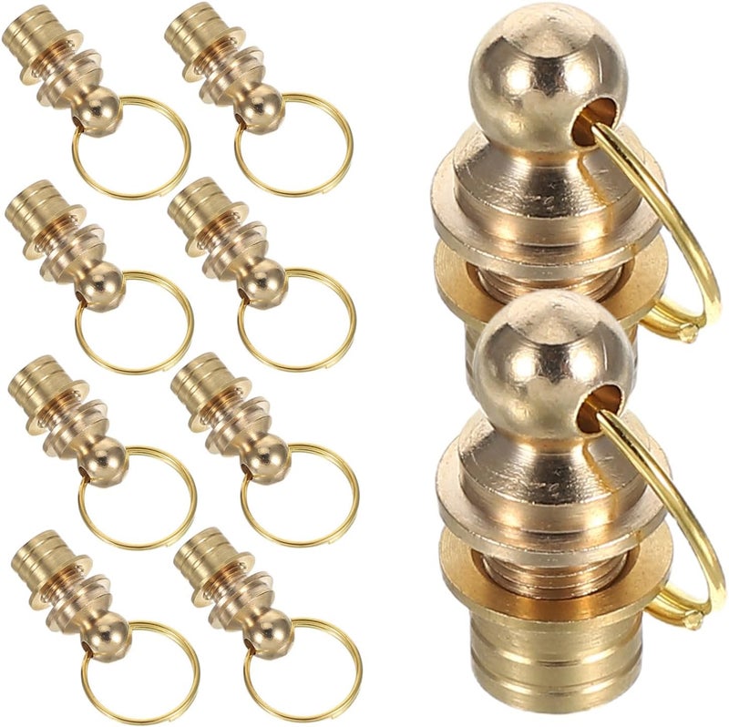 10pcs 1 20X0 80X0 80CM Gourd Plug Jewelry Connectors Screw Clasps For Bracelet Making Twist Clasps Cord End Caps - Image 1