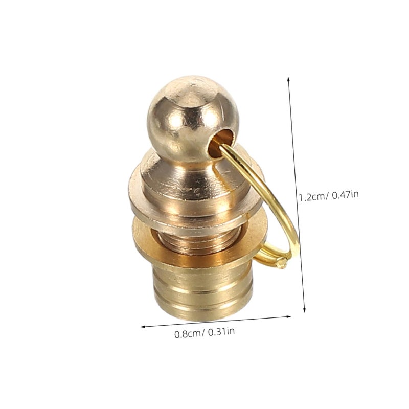 10pcs 1 20X0 80X0 80CM Gourd Plug Jewelry Connectors Screw Clasps For Bracelet Making Twist Clasps Cord End Caps - Image 3