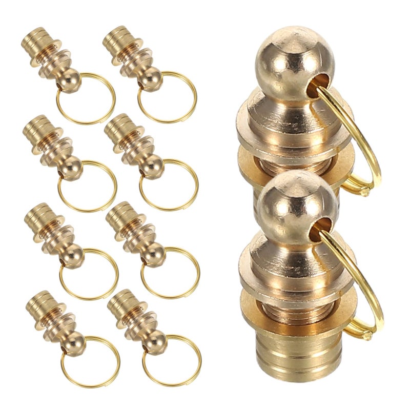 10pcs 1 20X0 80X0 80CM Gourd Plug Jewelry Connectors Screw Clasps For Bracelet Making Twist Clasps Cord End Caps - Image 2