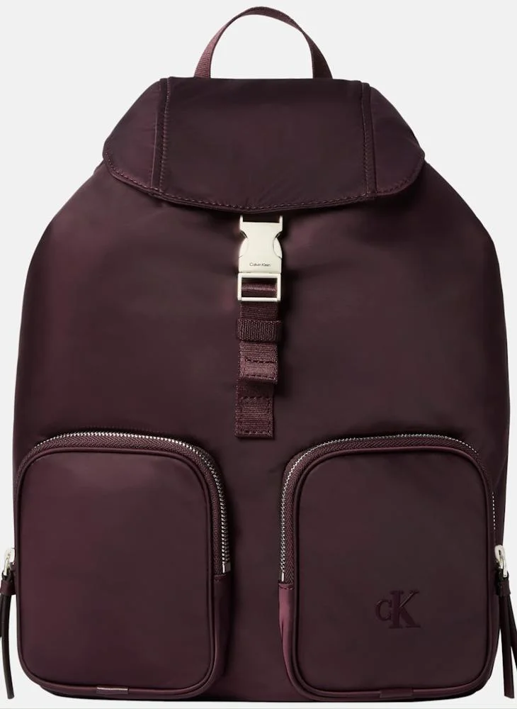 CALVIN KLEIN Casual Pocket Nylon Flap Backpack