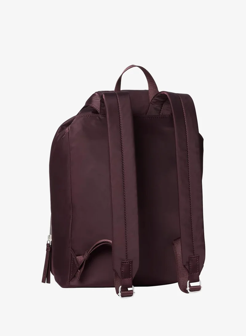 CALVIN KLEIN Soft Satin Nylon Flap Backpack