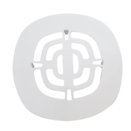 Westbrass Brass Snap-In Shower Strainer Grid, Powder Coat White, D316-50 - Image 1