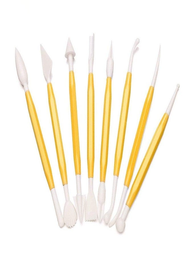 Baking Set 8 in 1 Decorating, Carving Bone Tools Cake/Fondant Decoration (Random Colour) - Image 4