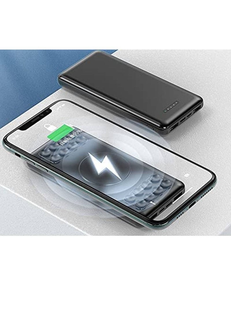 GENNEXT - Wireless fast Charging 10000mAh Power Bank External Battery with Suction Cup Poetable Charger for iphone 13 iphone X XS Max XR Samsung s20 - Image 1
