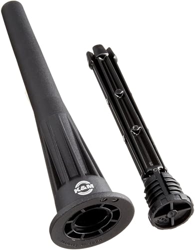 KM K&M König & Meyer 18020.000.55 Oboe In-Bell Stand | Stable 4 Leg Flute, Clarinet, Recorder, Wind Instrument Holder | Lightweight Portable Compact | Secure Level Base | German Made | Black - Image 2
