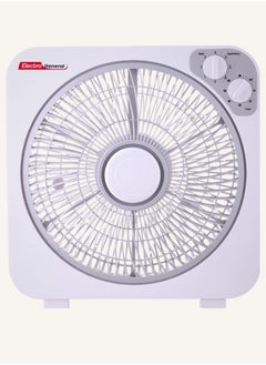 Electro General Electro General Box Fan Model FBX-WGR30 - 6 Durable PP Blades - Full Copper Motor (66*12mm) - One-Hour Timer - 3 Speed Settings - Swing Feature for Left-to-Right Air Distribution - Compact Design with High-Performance Operation  - Image 1