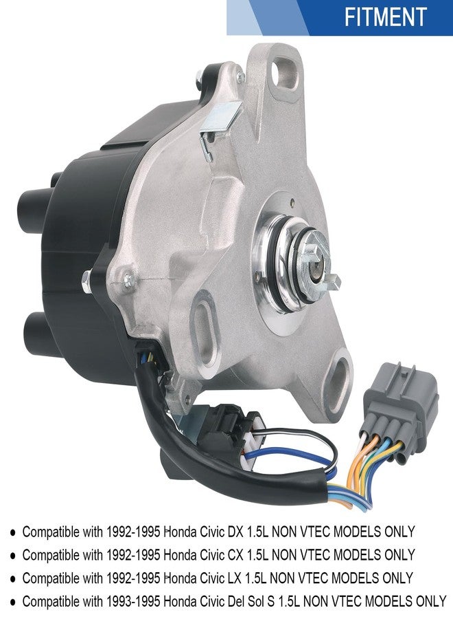 AiYiGu Ignition Distributor Compatible with Honda Civic DX, CX, LX 1.5L NON V-TEC 1992 1993 1994 1995, Replacement OEM TD-41U TD-47U 30100-P06-A02 30100P06A02 DST102 - Image 3