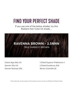 Madison Reed Radiant Hair Color Kit, Darkest Brown for 100% Gray Coverage of Resistant Gray Hair, Ammonia-Free, 3.5NNN Ravenna Brown, Permanent Hair Dye, Pack of 1  - Image 5