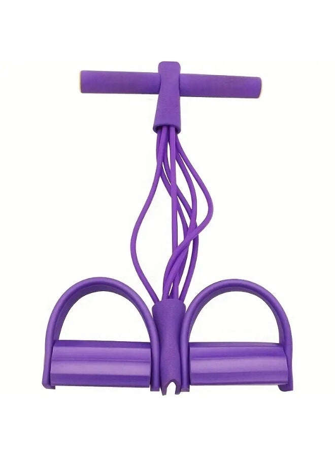 1 rubber tube pedal tensioner, home yoga leg six tube elastic rope tension strap, full body stretching tension rope, upper limb fitness assistive device, fitness yoga leg - Image 2