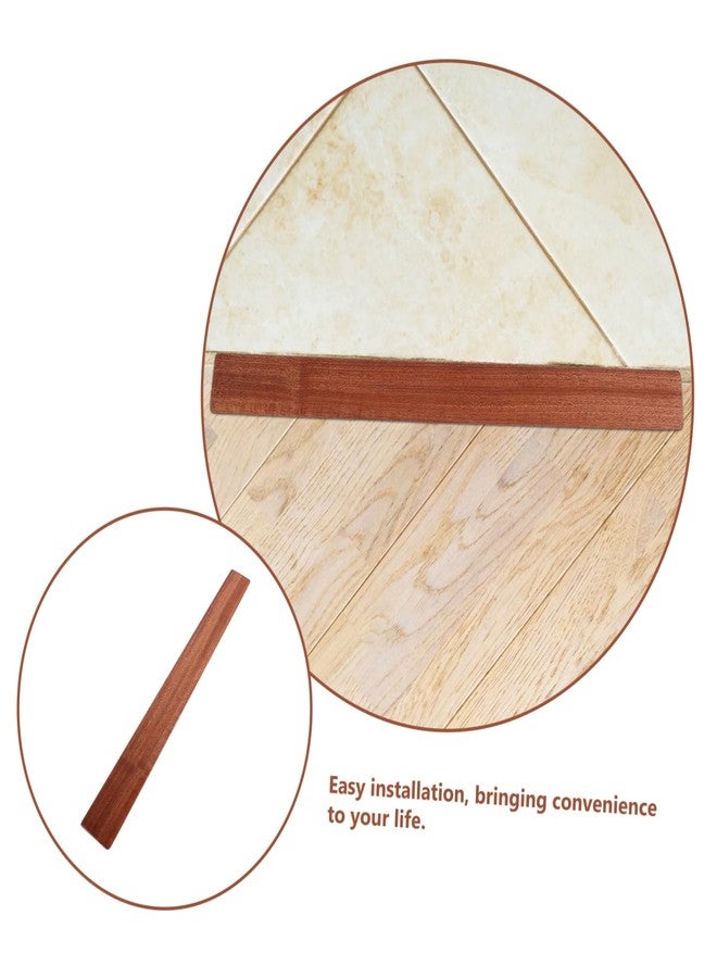 HEALLILY Indoor Door Threshold Ramp for Robot Vacuum and Doorways Easy Installation Solid Wood Ramp for Bedroom Safety Stability 19.68X1.96X0.39In - Image 3