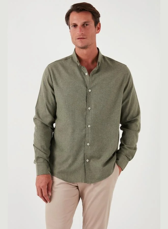 Buratti Cotton Regular Fit Button-Down Collar Winter Shirt Men's SHIRT CF24W127079