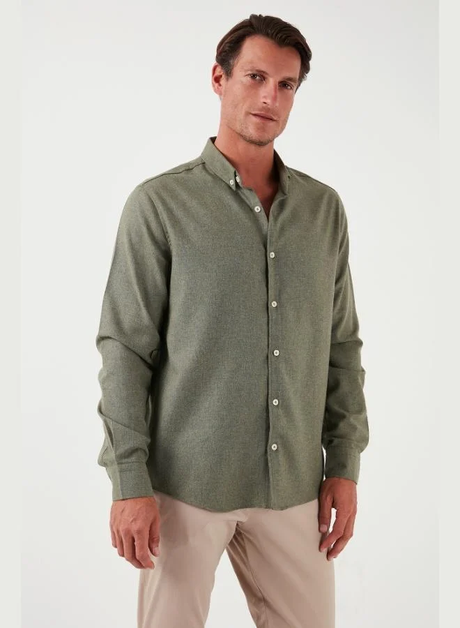 Buratti  Buratti Cotton Regular Fit Button-Down Collar Winter Shirt Men's SHIRT CF24W127079 for Men | Best Price UAE