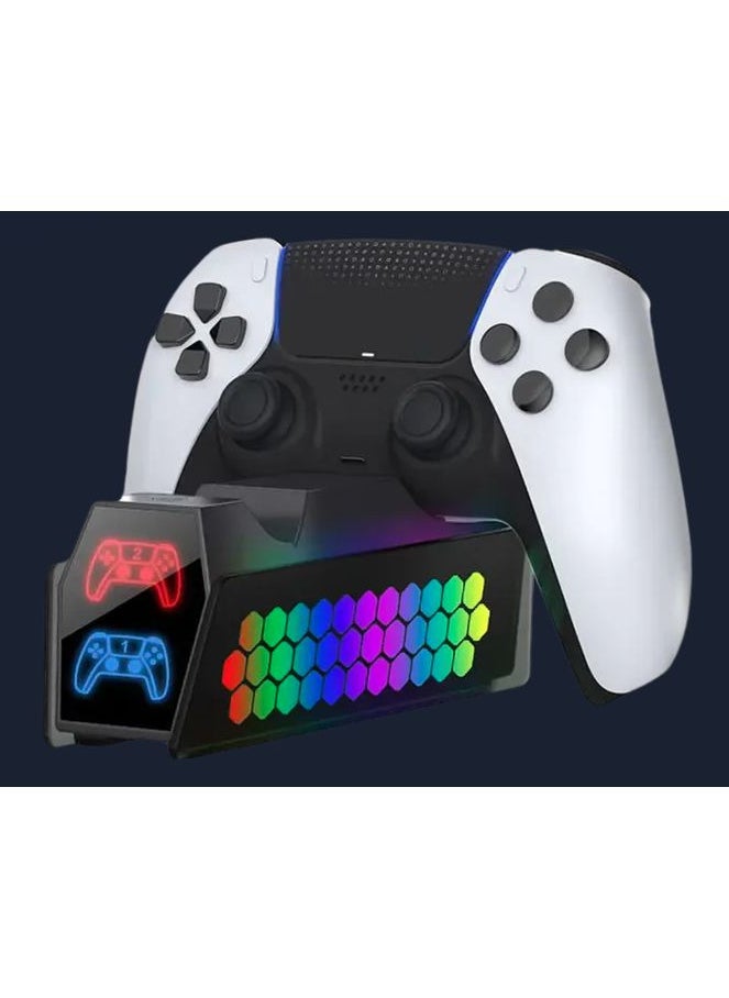 DOBE DOBE Dual Charger for PlayStation 5 Controllers - RGB  - Image 5