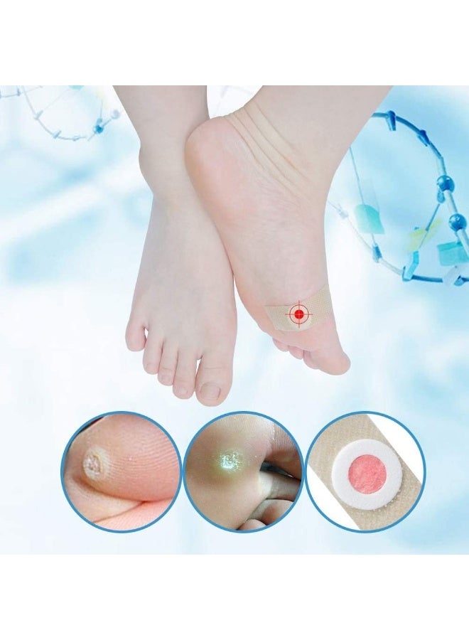 MQFORU 60 Piece Foot Corn Removal Plaster With Hole Warts Thorn Patch Pads Toe Care Patches - Image 4