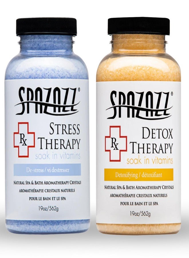 Spazazz Aromatherapy Spa and Bath Crystals 2Pk - Detox/Stress Therapy - Image 1