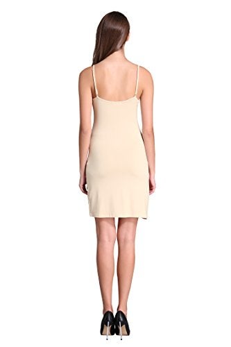 Coreal Full Slip For Women Under Dress Adjustable Spaghetti Strap Knee Length Slips Undergarment Nightwear - Image 5