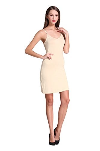Coreal Full Slip For Women Under Dress Adjustable Spaghetti Strap Knee Length Slips Undergarment Nightwear - Image 3