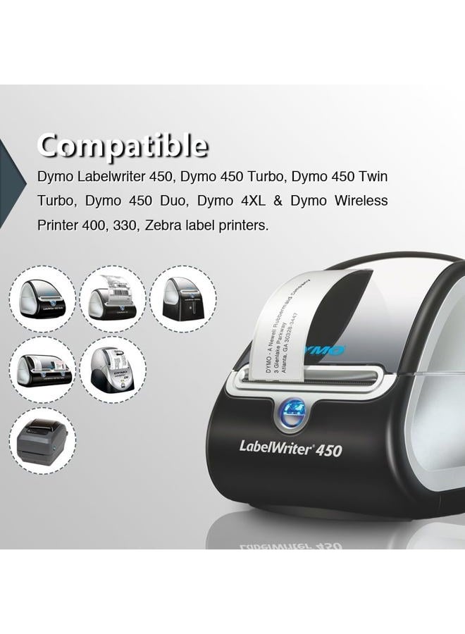 BETCKEY Compatible DYMO 30321 (1-4/10" x 3-1/2") Address Labels, Strong Adhesive & Perforated, Compatible with DYMO Labelwriter 450, 4XL, Rollo & Zebra Desktop Printers [20 Rolls/5200 Labels] - Image 4