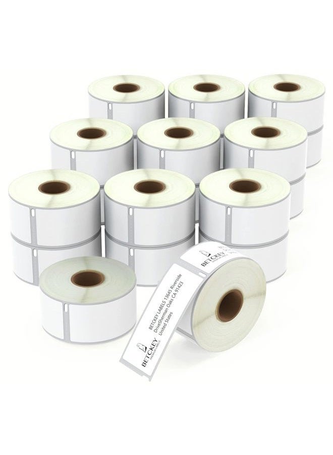 BETCKEY Compatible DYMO 30321 (1-4/10" x 3-1/2") Address Labels, Strong Adhesive & Perforated, Compatible with DYMO Labelwriter 450, 4XL, Rollo & Zebra Desktop Printers [20 Rolls/5200 Labels] - Image 1