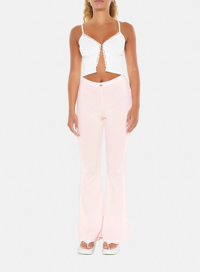FOREVER 21 Rosette Pointelle Pants - Image 1