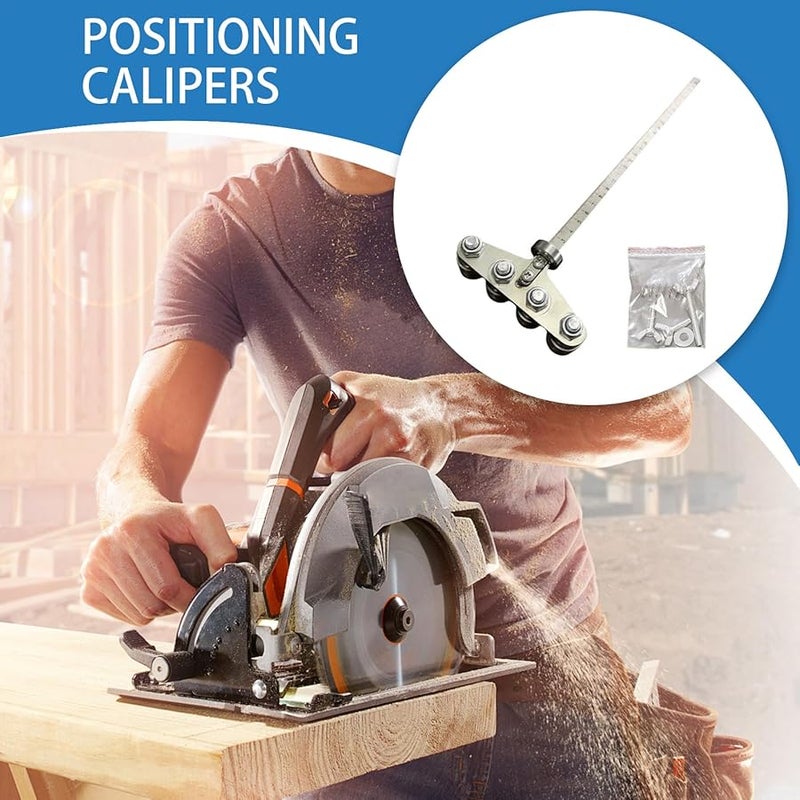 Ash Green Precision Rail Gauge Adjustable Saw Guide 60cm Track System Metric Scale Multi Material Cutting Aid - Image 4