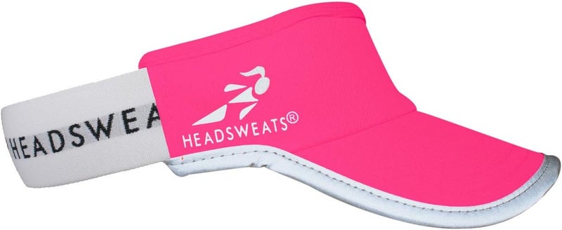 Headsweats غطاء رأس Headsweats خفيف الوزن للأداء في الجري - وردي نيون عالي الوضوح، مقاس واحد - Image 3